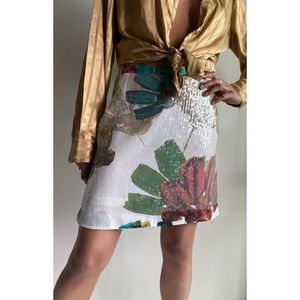 Kenneth Cole Shiny Safari Skirt